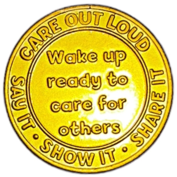 Care Bears FUNSHINE BEAR Mini Figure Doll Series 1 With Case And I Care Coin - Picture 8 of 10